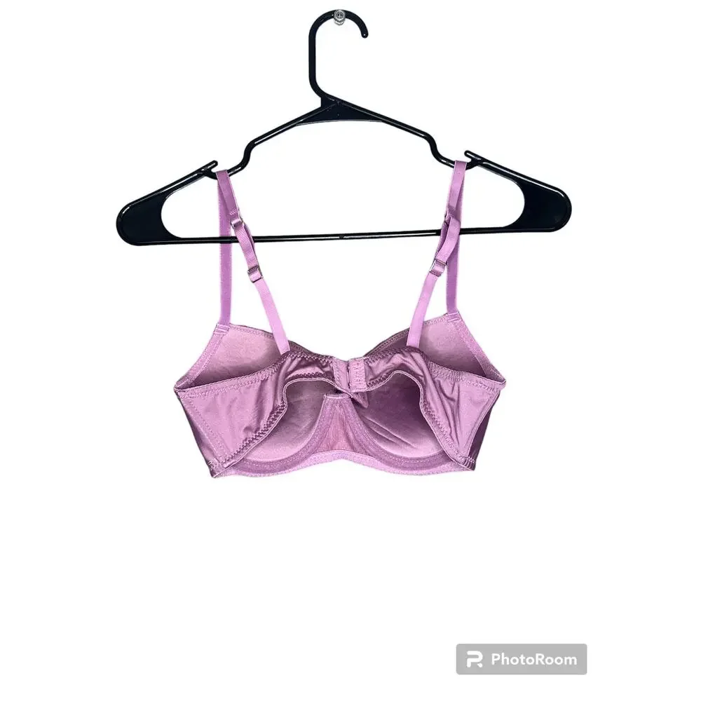Tahari Purple Plum Underwire Lightly Lined Adjustable Bra Size 34B